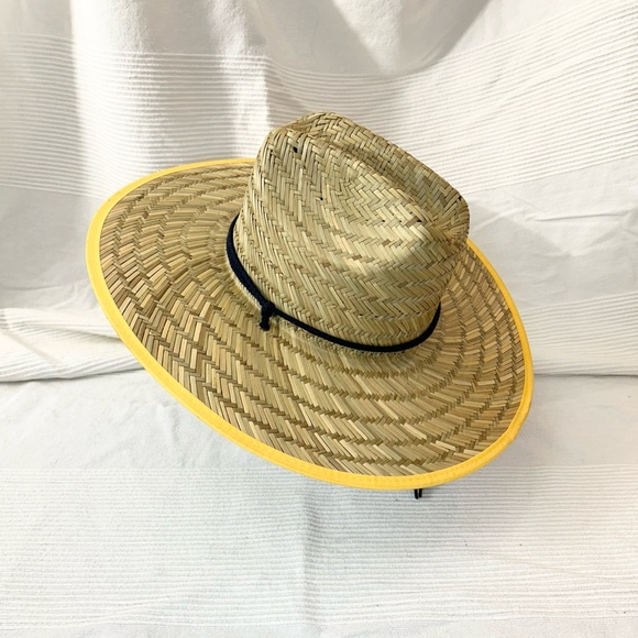 Corona Extra Straw Lifeguard Hat with Repeating Label Under Brim - Picture 6 of 16
